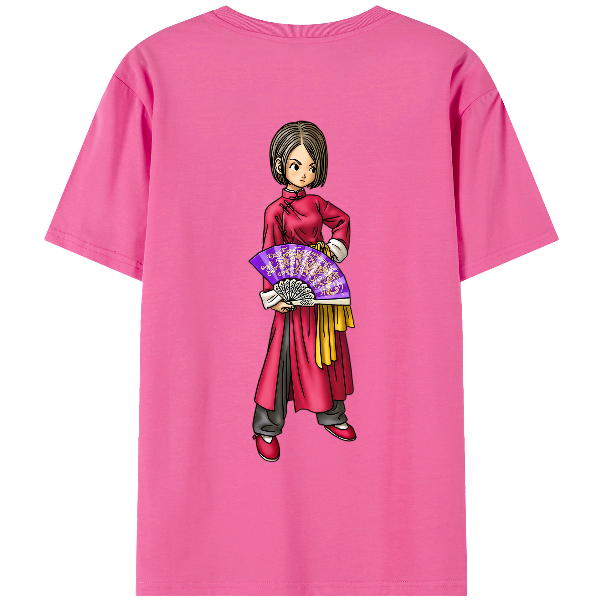 （画像用） ドラゴンクエスト Doragon Kuesuto Dragon Quest レディース半袖Tシャツ(バックプリント)